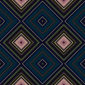 Rhombus and square seamless pattern. The pattern is colored diagonal lines Foto stock
