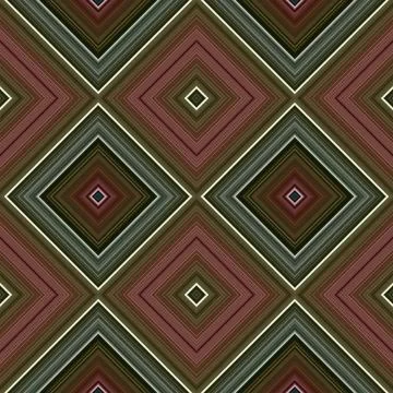 Rhombus and square seamless pattern. The pattern is colored diagonal lines Foto stock