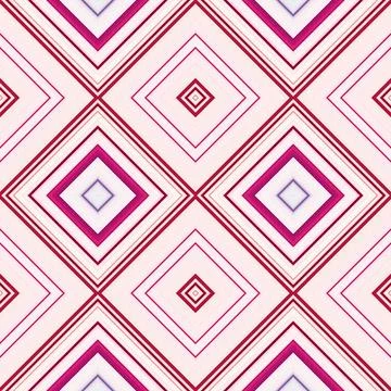 Rhombus and square seamless pattern. The pattern is colored diagonal lines Foto stock