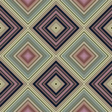 Rhombus and square seamless pattern. The pattern is colored diagonal lines Foto stock