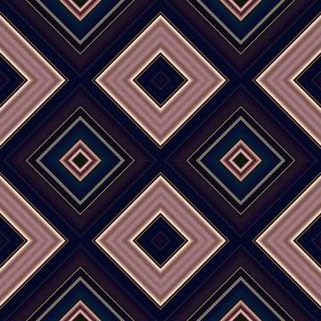 Rhombus and square seamless pattern. The pattern is colored diagonal lines Stock Photos