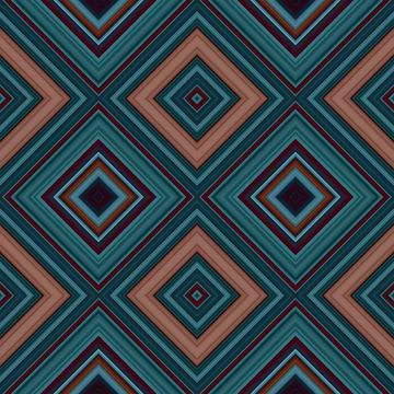 Rhombus and square seamless pattern. The pattern is colored diagonal lines Foto stock