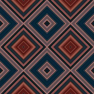 Rhombus and square seamless pattern. The pattern is colored diagonal lines Stock Photos