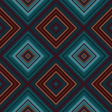 Rhombus and square seamless pattern. The pattern is colored diagonal lines Foto stock