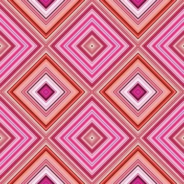 Rhombus and square seamless pattern. The pattern is colored diagonal lines Stock Photos