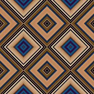 Rhombus and square seamless pattern. The pattern is colored diagonal lines Stock Photos