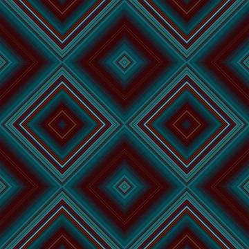 Rhombus and square seamless pattern. The pattern is colored diagonal lines Foto stock