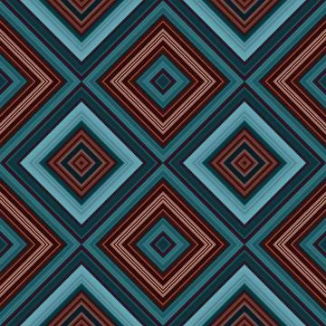 Rhombus and square seamless pattern. The pattern is colored diagonal lines Stock Photos