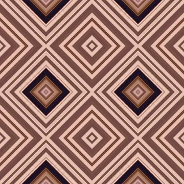 Rhombus and square seamless pattern. The pattern is colored diagonal lines Stock Photos