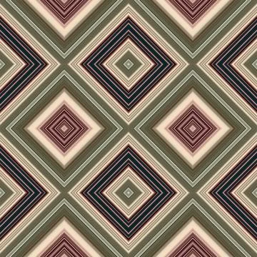 Rhombus and square seamless pattern. The pattern is colored diagonal lines Foto stock