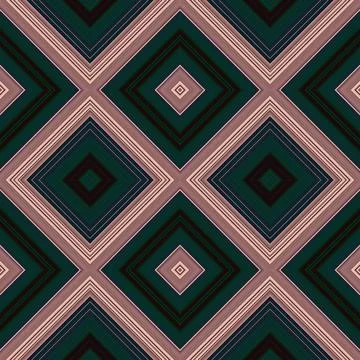 Rhombus and square seamless pattern. The pattern is colored diagonal lines Foto stock
