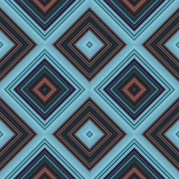 Rhombus and square seamless pattern. The pattern is colored diagonal lines Stock Photos