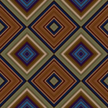 Rhombus and square seamless pattern. The pattern is colored diagonal lines Foto stock
