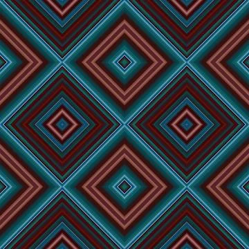 Rhombus and square seamless pattern. The pattern is colored diagonal lines Foto stock
