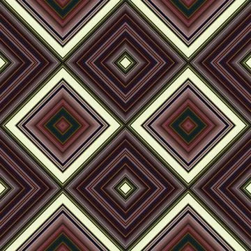 Rhombus and square seamless pattern. The pattern is colored diagonal lines Foto stock