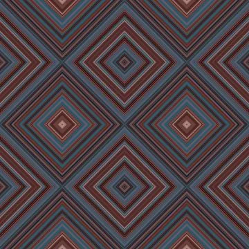 Rhombus and square seamless pattern. The pattern is colored diagonal lines Stock Photos
