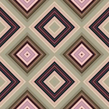 Rhombus and square seamless pattern. The pattern is colored diagonal lines Foto stock