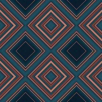 Rhombus and square seamless pattern. The pattern is colored diagonal lines Stock Photos