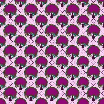 Rhombus and tree Stock Illustration