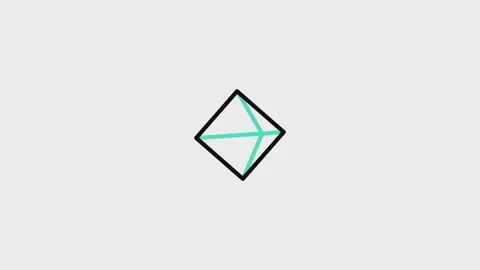 Rhombus Animated Icon Stock Footage 320224850