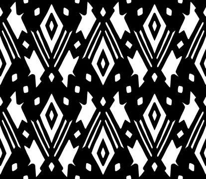 Rhombus (Black, White) Stock Illustration