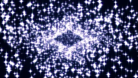 Rhombus with blue stars. Seamless loop Stock Footage 103499878
