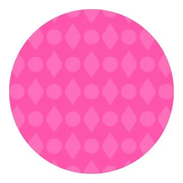 Rhombus circle row pattern flat vector illustration graphic design element Stock Illustration