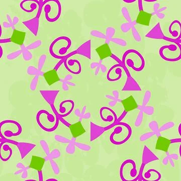 Rhombus curl Stock Illustration