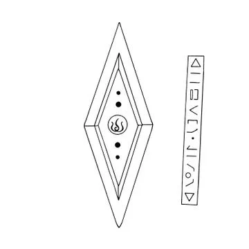 Rhombus, Diamond, crystal, logo of the elements of nature. Elements of ethno, Illustrazione stock