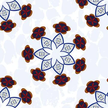 Rhombus flower Stock Illustration