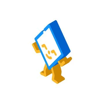 Rhombus geometric shape character isometric icon vector illustration 스톡 일러스트