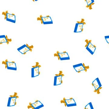 Rhombus geometric shape character isometric icon seamless pattern Stock Illustration