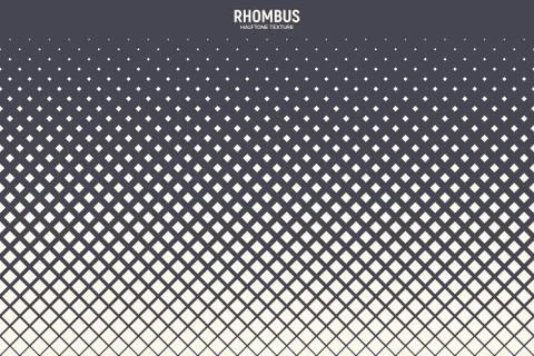 Rhombus Halftone Vector Abstract Geometric Technology Background Stock Illustration