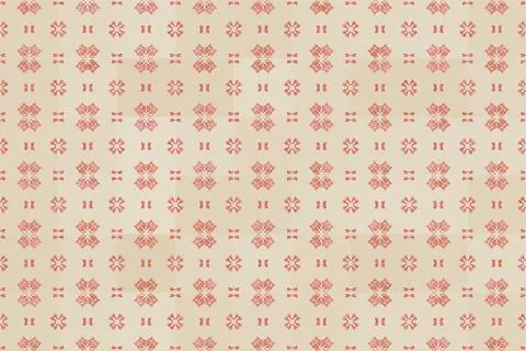 Rhombus Ikat Vector Pattern. Ogee Geometric Print. Vibrant Carpet Rug Chevron 스톡 일러스트