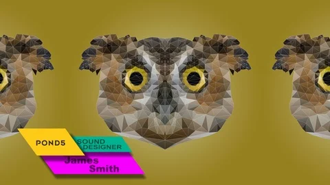 Rhombus lower third After Effects stock