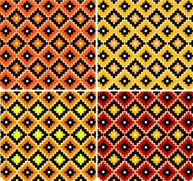 Rhombus pattern Stock Illustration