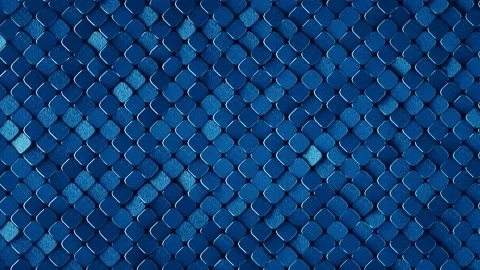 Rhombus pattern metallic surface 3D render loopable animation 4k UHD 3840x2160 Stock Footage 91074288