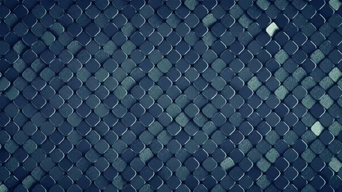 Rhombus pattern metallic surface 3D render loopable animation 4k UHD 3840x2160 Stock Footage 99890796