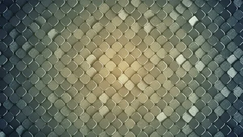 Rhombus pattern metallic surface 3D render loopable animation 4k UHD 3840x2160 Stock Footage 107488803