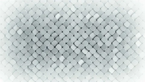 Rhombus pattern metallic surface 3D render loopable animation 4k UHD 3840x2160 Stock Footage 116617073