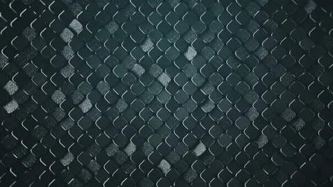 Rhombus pattern metallic surface 3D render loopable animation 4k UHD 3840x2160 Stock Footage 118048866