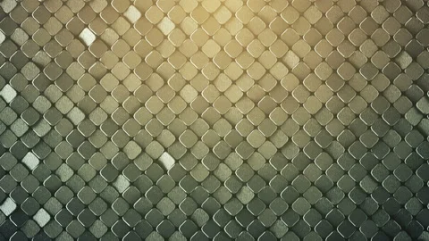 Rhombus pattern metallic surface 3D render loopable animation 4k UHD 3840x2160 Stock Footage 119302901