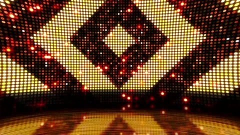Rhombus reflectors scene in a 3D animation Stock Footage 238969690