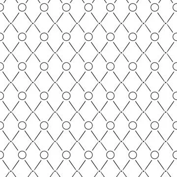Rhombus seamless elegant pattern. Black and white color background Illustrazione stock