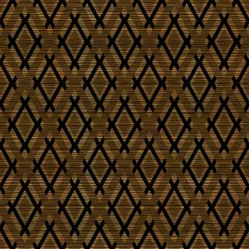 Rhombus Seamless Pattern Design with Line Texture Illustrazione stock
