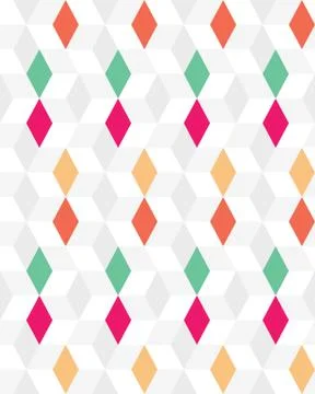 Rhombus seamless pattern Stock Illustration