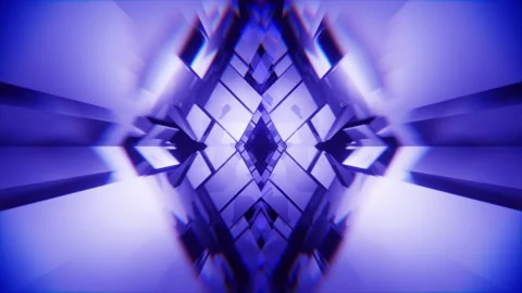 Rhombus Shapes Loop Video stock 194501751