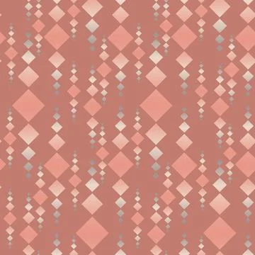 Rhombus square gradient abstract art seamless pattern, textile design and dec イラスト素材