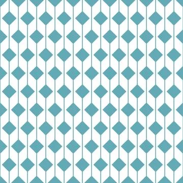 Rhombus square seamless pattern green mint geometric background for textile d Stock Illustration