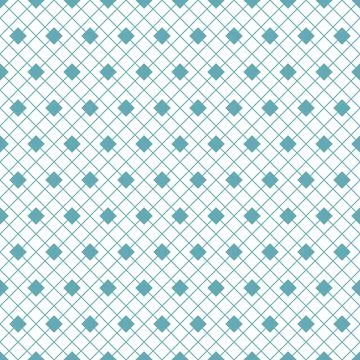 Rhombus square seamless pattern green mint geometric background for textile d Illustrazione stock